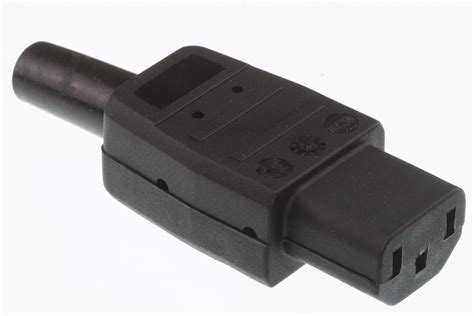 IEC Power Connector C13, Straight/skrue | Elektronik Lavpris Aps