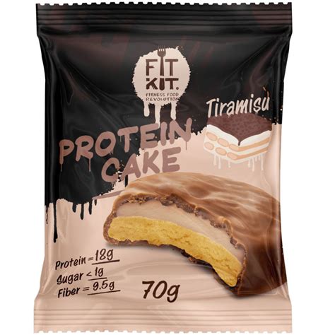Печенье глазированное FitKit Protein cake 70г, тирамису купить в ...