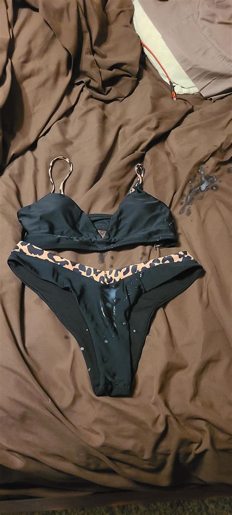 Another one of my sister's bikinis : r/CumOnBras