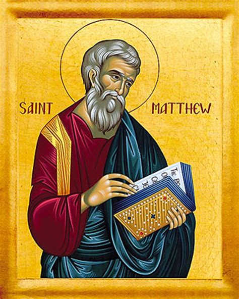 Icon of the Apostle Matthew the Evangelist - English - (1MA21) - Uncut ...