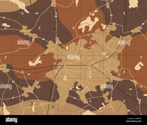 detailed editable vector generic map   names stock vector image
