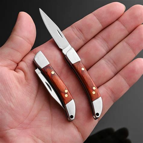 Карманный складной нож aiboduo из нержавеющей стали | AliExpress