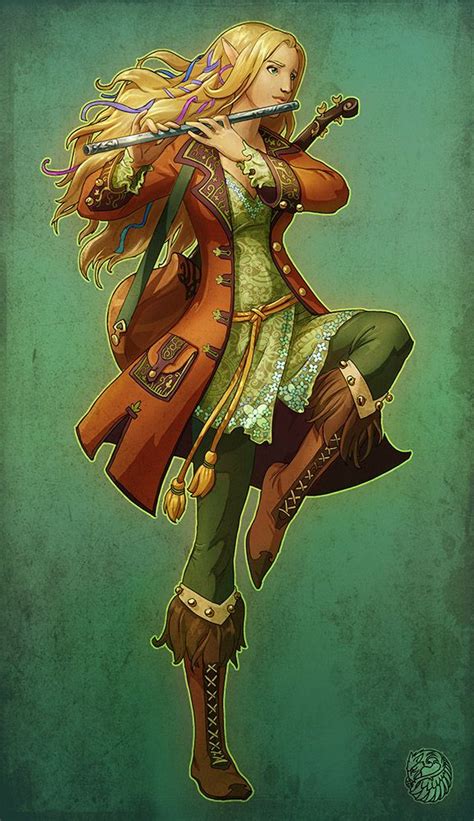 Elven bard | Character art, Dungeons and dragons characters, Character ...