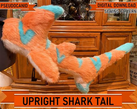 Upright Shark Fish Tail Pattern/Tutorial (Pseudocanid) by Shrine Beasts