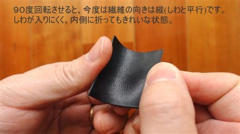 革のシワが入りやすい向きと伸びやすい向き｜繊維の向きを理解しよう