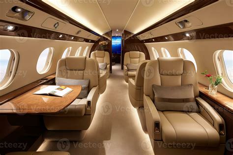 Luxury private jet interior. Generative AI 32427037 Stock Photo at Vecteezy