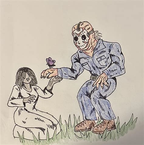 Jason,Sadako,and butterfly 🦋 : r/horror_art