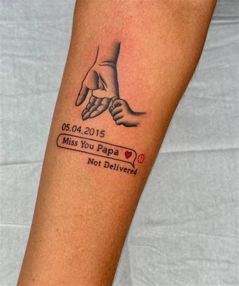 Tatuagem Frase Para Pai - 27 Ideias de Tatuagem para Pai que Vão Além do Clichê