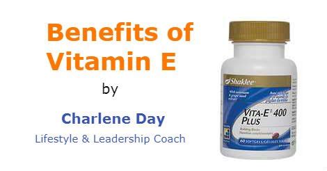 Benefits Of Vitamin E ~ Charlene Day