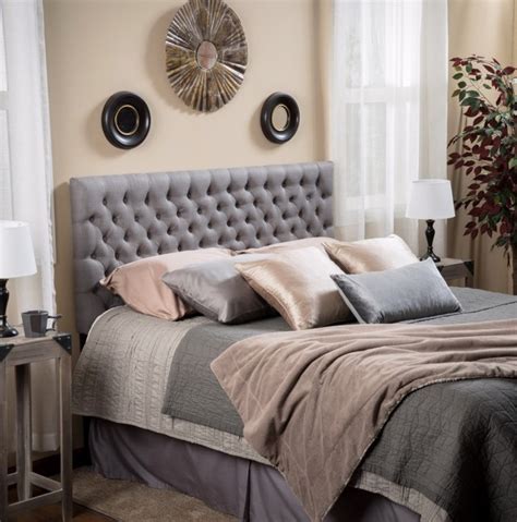Dark Grey Tufted Headboard | Home Design Ideas