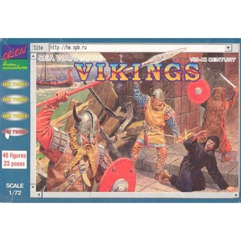 Викинги, VIII-XI век, 46 фигур 1/72 Orion 72004