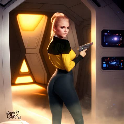 Star Trek babe (AI assisted art, by me) : r/fanart