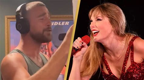 Video of Travis Kelce singing in the studio has fans saying he's 'soul ...