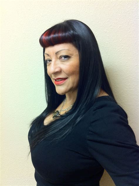 Betty Page bangs La Bella Luna Miramontes by "Styles By Cynthia