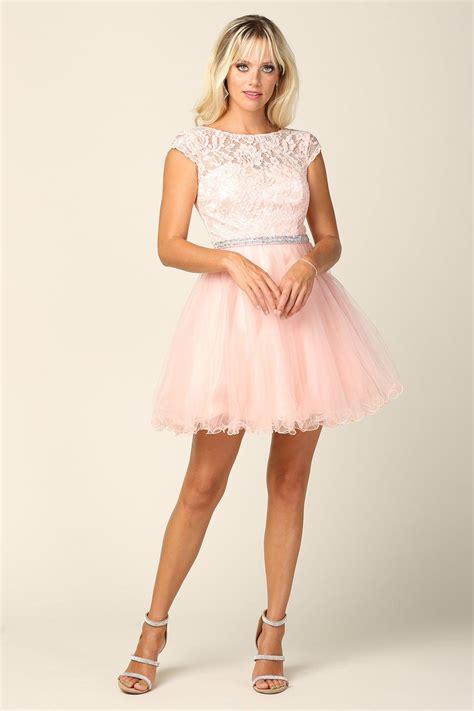 Silver Prom Short Cap Sleeve Homecoming Cocktail Dress for $135.99