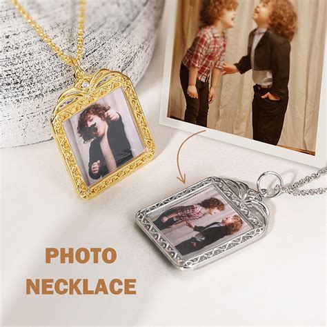 personalized photo necklace getnamenecklace