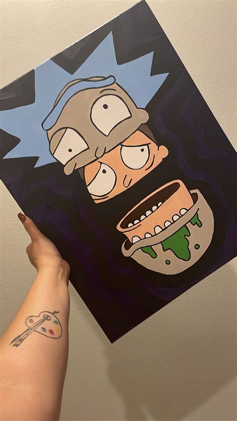 Rick and Morty Painting - Etsy