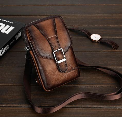 Stylish Vintage Leather Crossbody Bag for Men