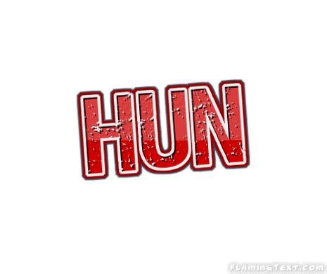 Hun Logo | Free Name Design Tool from Flaming Text