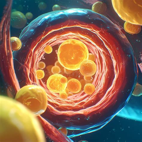 Illustration of a Human Cell Stock Illustration - Illustration of ...