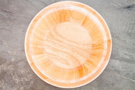 top view   wooden plate  stock photo  vecteezy