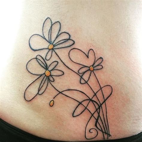 48++ Best Daisy flower tattoo outline ideas in 2021