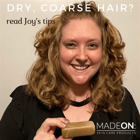 Joy gives a tip for dry, coarse hair – MadeOn Skin Care