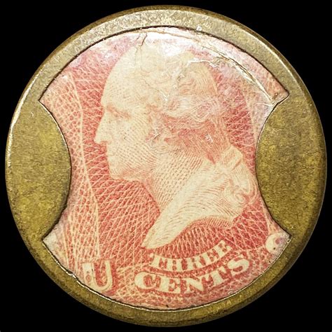 Encased Postage 3 Cents LIGHTLY CIRCULATED