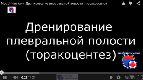 Осложнения дренирования плевральной полости. Диагностика, тактика