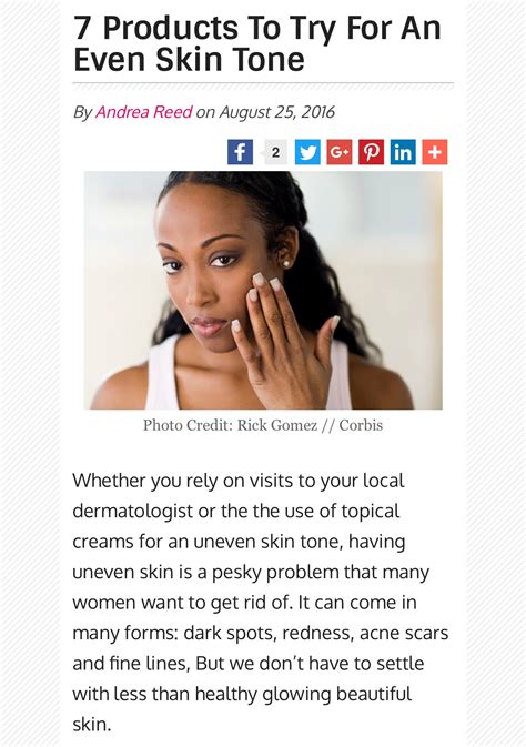 7 Products To Try For An Even Skin Tone – Andrea Camille Reed