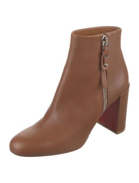 Christian Louboutin Leather Boots - Brown Boots, Shoes - CHT355797 ...
