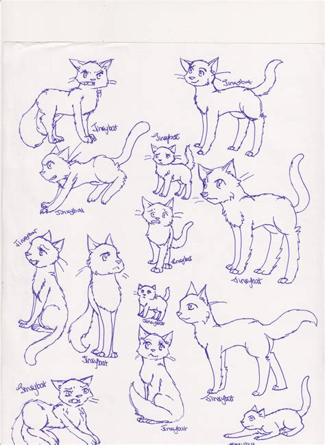 warrior cats lineart? idk by jinxybat on DeviantArt