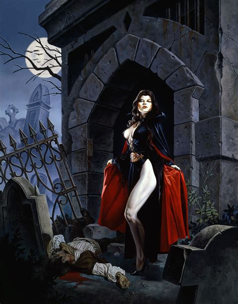 Midnight Snack | Vampire art, Horror movie art, Dark fantasy art