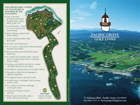 Scorecard | Pacific Grove Golf Links