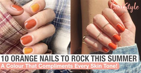 10 Orange Nail Designs Ladies Can Experiment With & Rock This Summer!