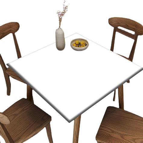 Amazon.com: Barsada Elastic Edge Card Table Covers Fitted Square, White ...