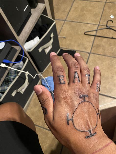 Trafalgar Law Hand Tattoos