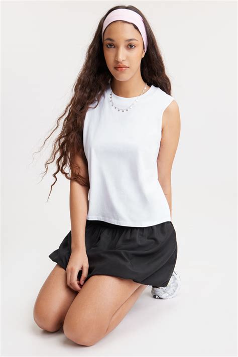 Loose Tank Top - White - Monki