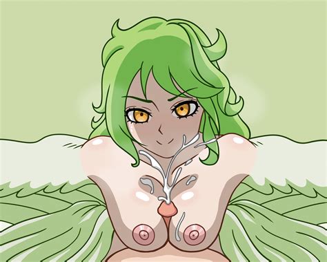 Rule 34 - artist request commission cum female harpy male monet (one