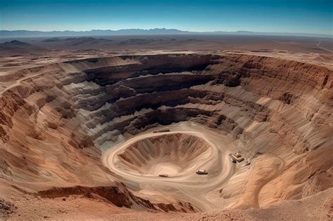 premium ai image  large open pit   large open pit