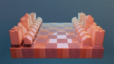 3D Model | Chess Set on Behance