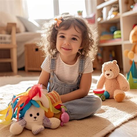 premium ai image children playing   toys