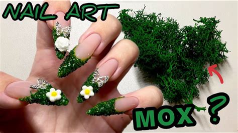 Маникюр самой себе, зелень на ногтях, nail art moss - YouTube