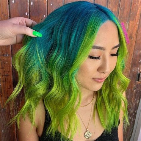 green hair ideas  women    pictures