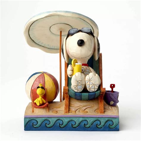 Peanuts by Jim Shore Snoopy And Woodstock At Beach » Holiday Ornaments