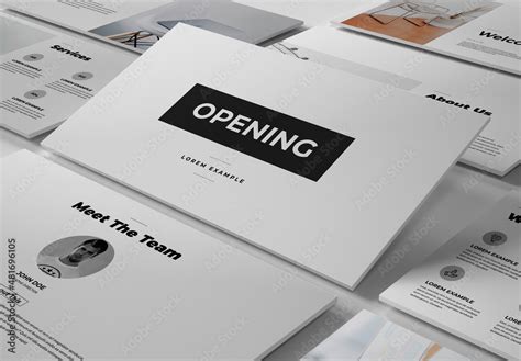 opening  layout stock template adobe stock