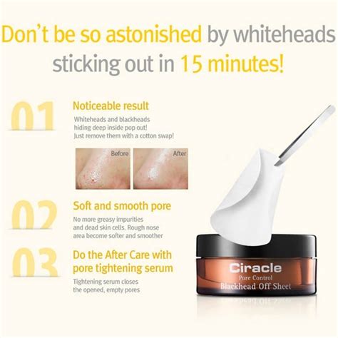 Салфетки от чёрных точек Ciracle Pore Control Blackhead Off Sheet ...