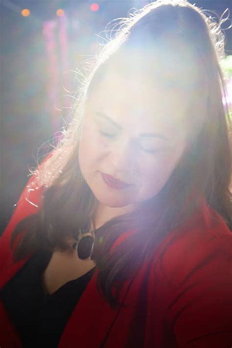 attractive fat plumb chubby adult overweight woman  black  red