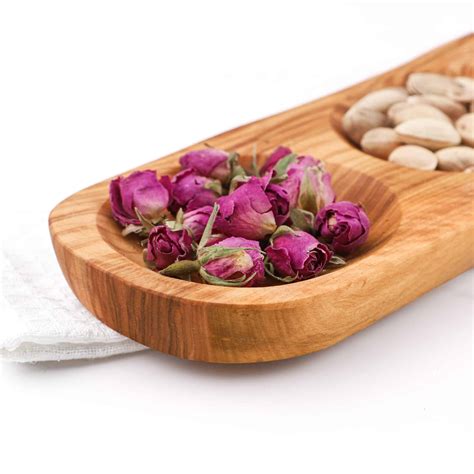 divided wooden serving dish artisraw