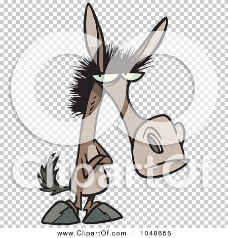 Royalty-Free (RF) Clip Art Illustration of a Cartoon Stubborn Mule by ...